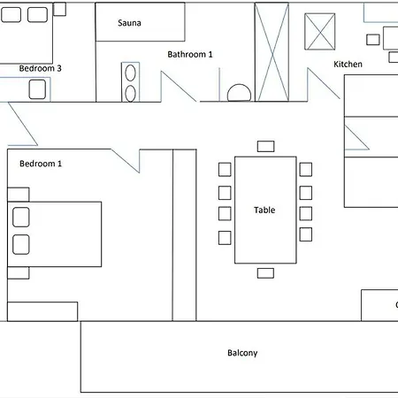 Penthouse „das Besenhaus“ Apartamento *